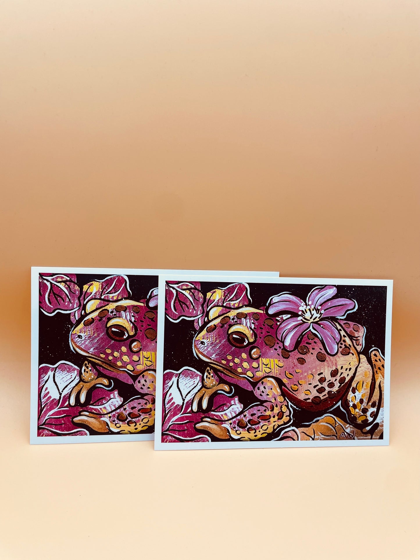 Flower Frog Print