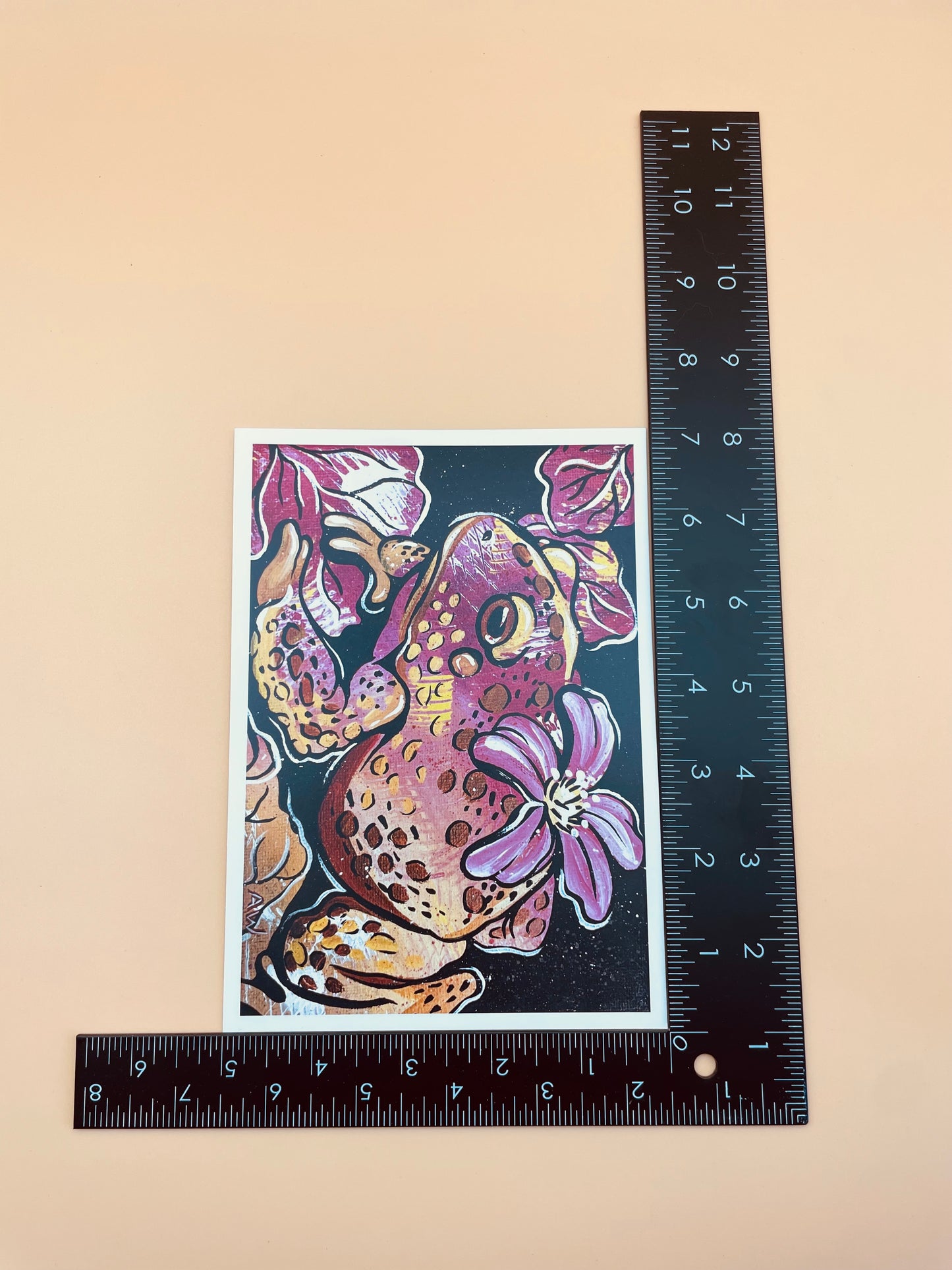 Flower Frog Print