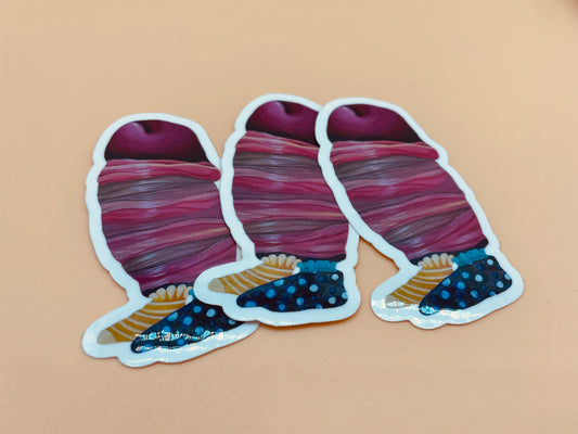 Cock With Socks Sticker