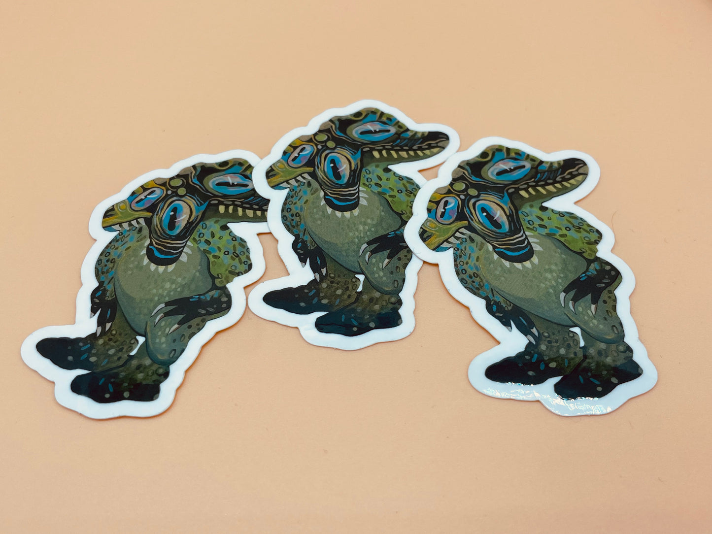 Two Headed Alligator Sticker