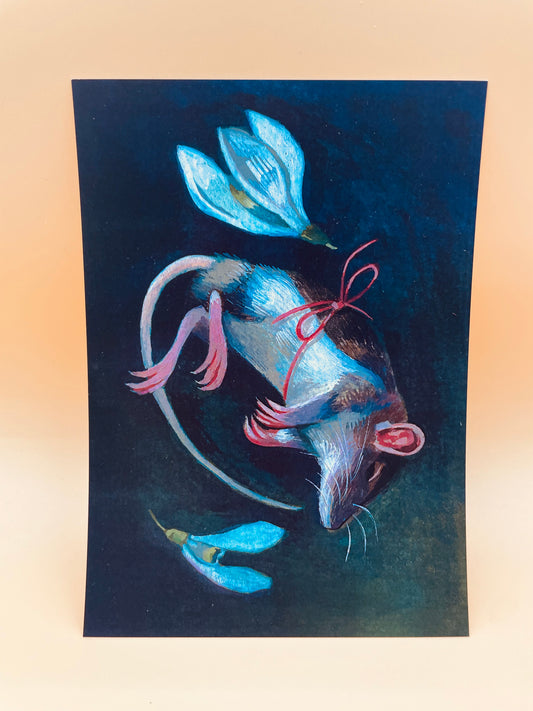 Funeral Mouse Print