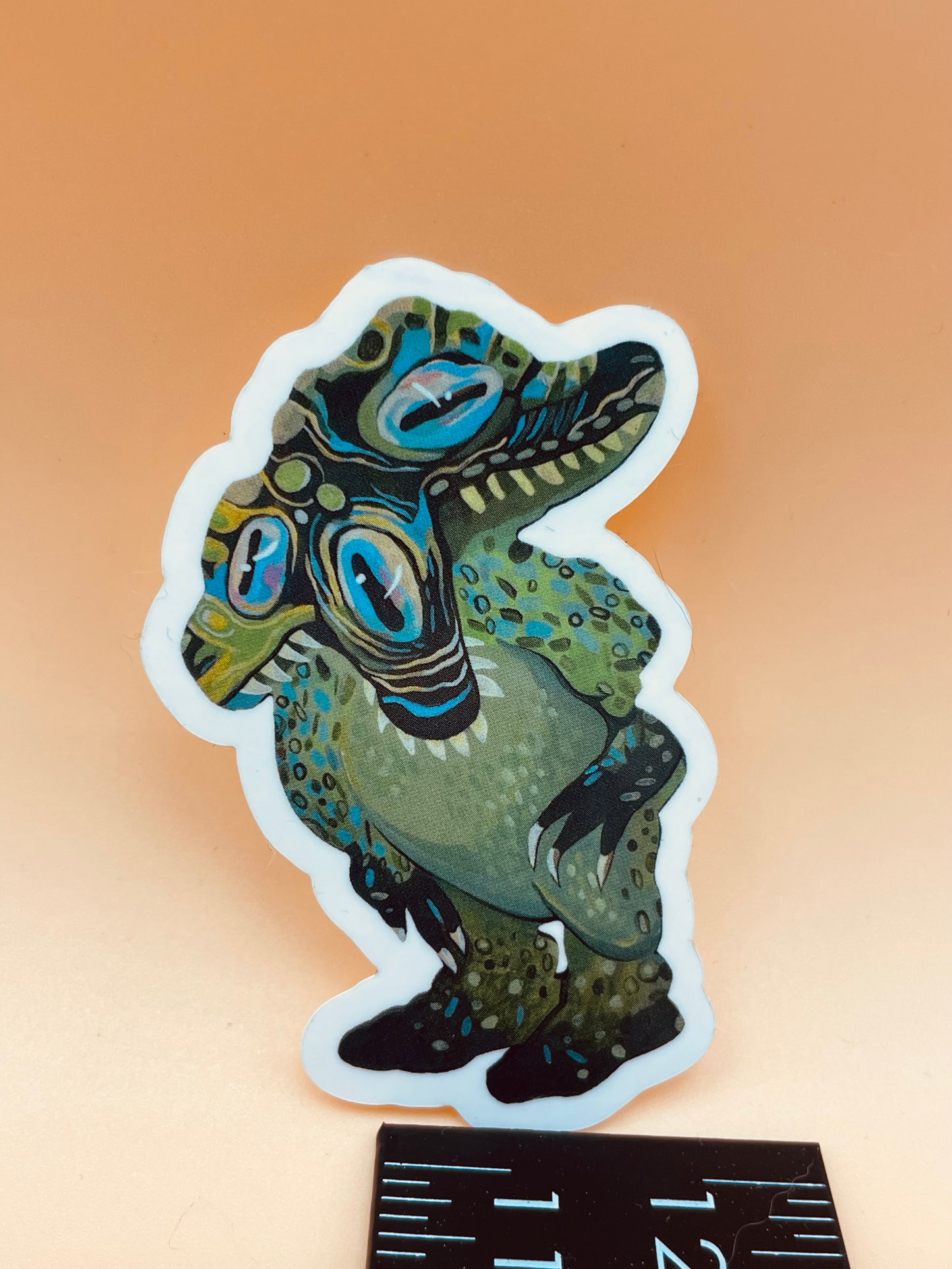 Two Headed Alligator Sticker