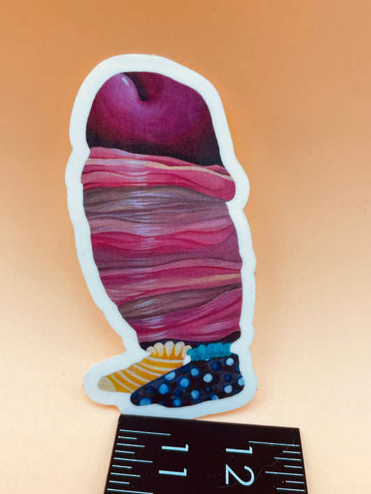 Cock With Socks Sticker