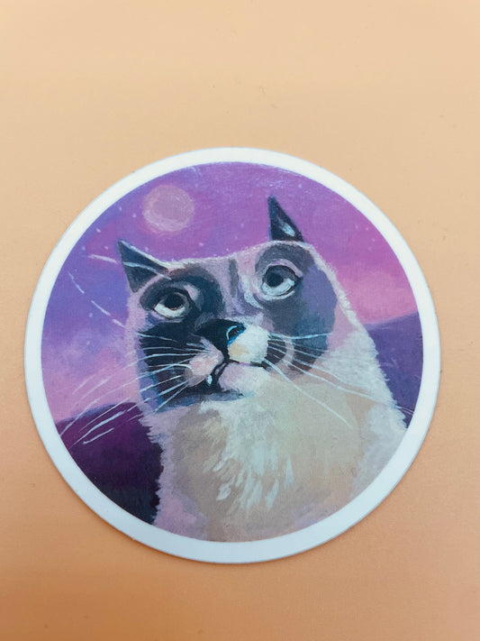 Newt Moon Sticker